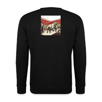Stock market - Unisex Sweatshirt - black - Back - Alina (178cm)