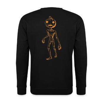 Kabocha-Albtraum – Amber - Unisex Pullover - Schwarz - Hinten - Michal (187cm)