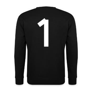 Numéro 1 - Sweat-shirt Unisexe - noir - Dos - Alina (178cm)