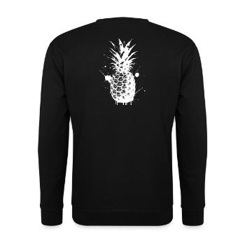 Pineapple Spray White - Unisex Sweatshirt - black - Back - Michal (187cm)