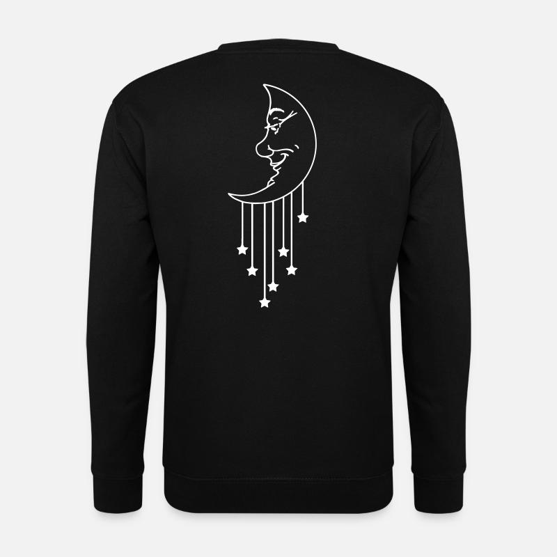 Moon Star (1c) - Unisex Sweatshirt - black