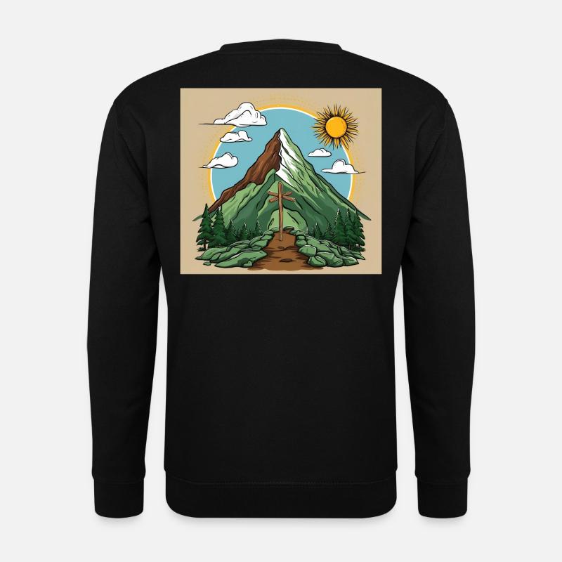 Bergspitzenkönig - Unisex Pullover - Schwarz