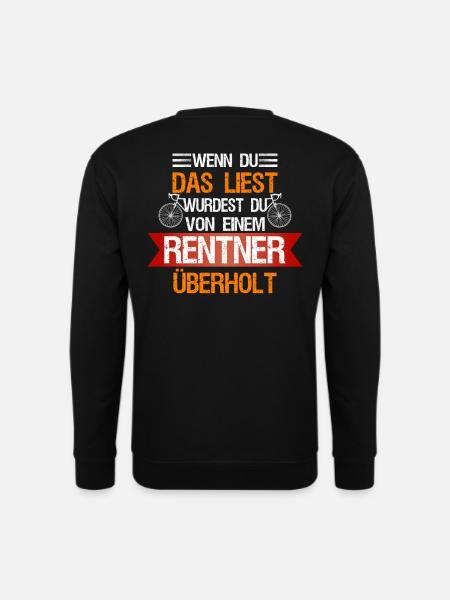 Vom Rentner überholt - Unisex Pullover - Schwarz