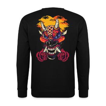 Masque du diable - Sweat-shirt Unisexe - noir - Dos - Alina (178cm)