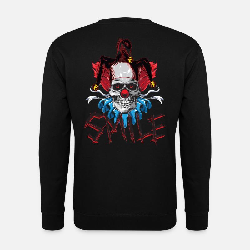 Laughing clown - Unisex Sweatshirt - black