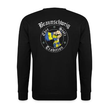 Braunschweig Ehre Stolz Tradition No II - Unisex Pullover - Schwarz - Hinten - Michal (187cm)