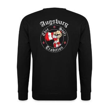 Augsburg Ehre Stolz Tradition No II - Unisex Pullover - Schwarz - Hinten - Michal (187cm)