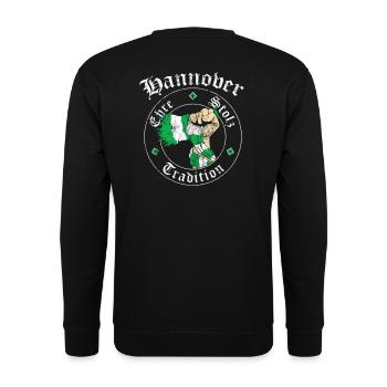 Hannover Ehre Stolz Tradition No II - Unisex Pullover - Schwarz - Hinten - Michal (187cm)