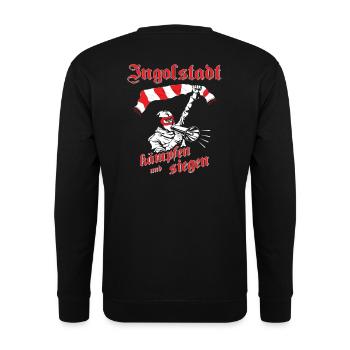Ingolstadt kämpfen und siegen No II - Unisex Pullover - Schwarz - Hinten - Michal (187cm)