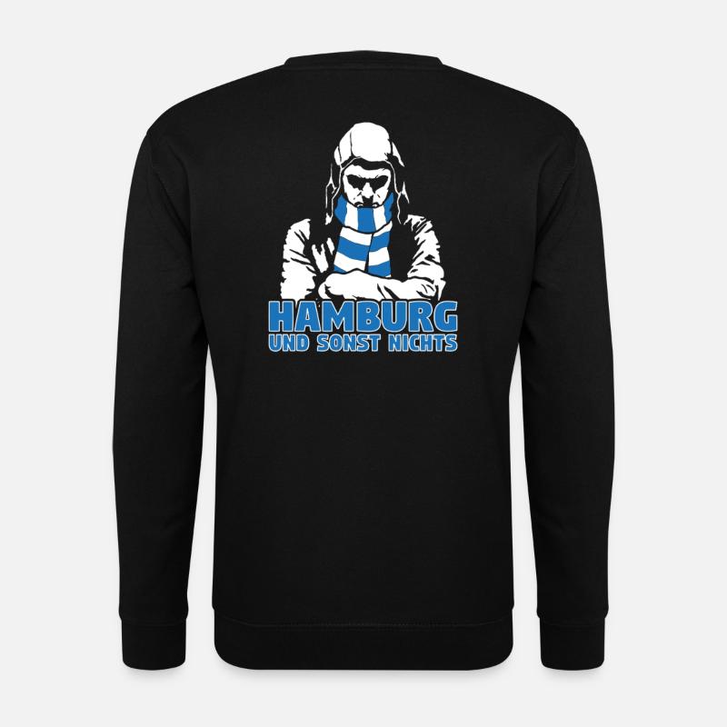 Hamburg und sonst nichts - Unisex Pullover - Schwarz