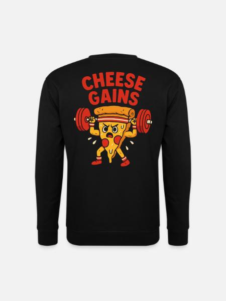 Käsig, kräftig, krass - Unisex Pullover - Schwarz