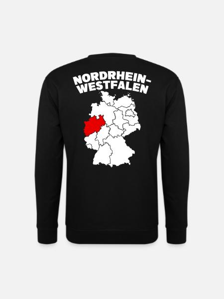 Bundesland Nordrhein-Westfalen - Unisex Pullover - Schwarz