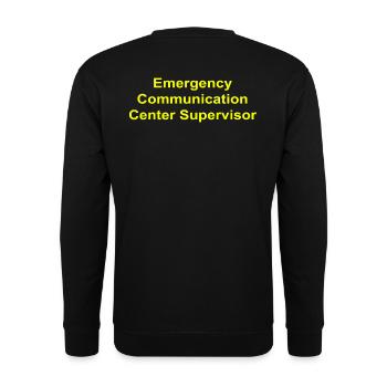 Emergency Communication Center Supervisor - Unisex Pullover - Schwarz - Hinten - Michal (187cm)