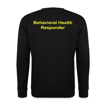 Intervenant en santé comportementale - Sweat-shirt Unisexe - noir - Dos - Alina (178cm)