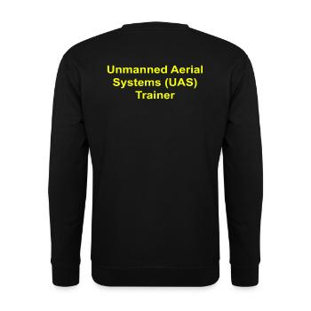 Unmanned Aerial Systems UAS Trainer - Unisex Sweatshirt - black - Back - Alina (178cm)