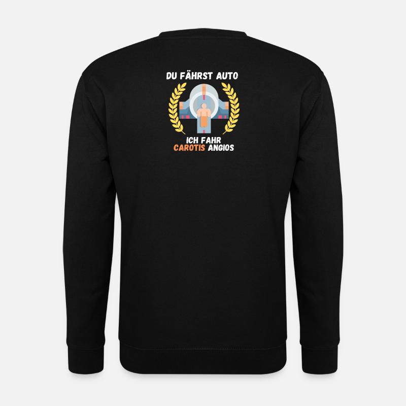 Du fährst Auto ich fahr Carotis Angios MTRA Techno - Unisex Pullover - Schwarz