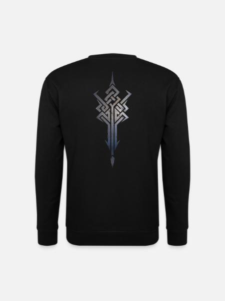 Celtic knot Viking cross symbol sign - Unisex Sweatshirt - black