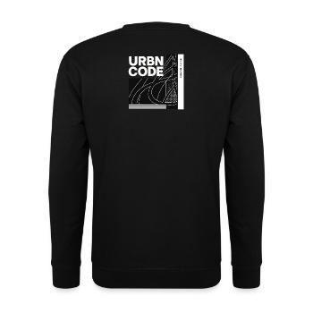 Conception de lignes de code urbain - Sweat-shirt Unisexe - noir - Dos - Alina (178cm)