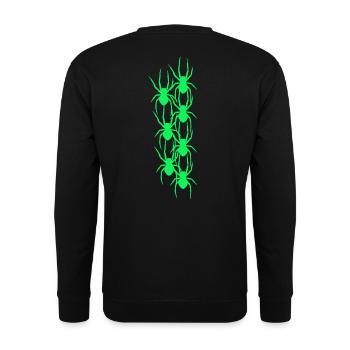 Spinne Spinnen Tiere Horror Halloween - Unisex Pullover - Schwarz - Hinten - Alina (178cm)