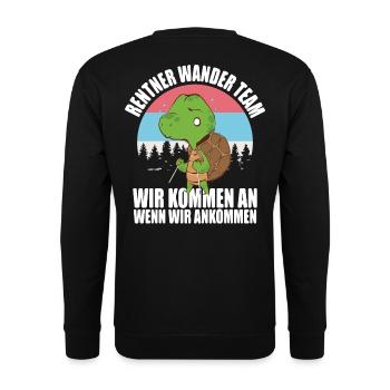 Retiree hiking team - Unisex Sweatshirt - black - Back - Alina (178cm)