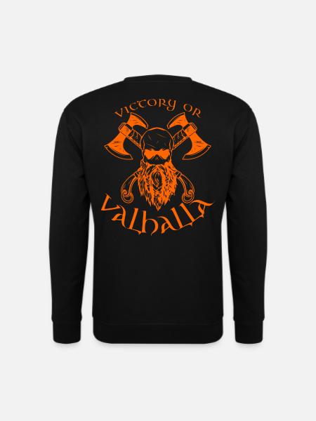 Victory or Valhalla - Unisex Pullover - Schwarz