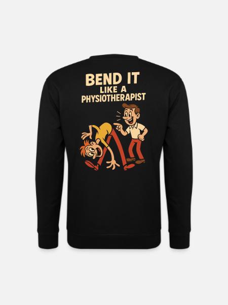 Bending like a physiotherapist - Unisex Sweatshirt - black