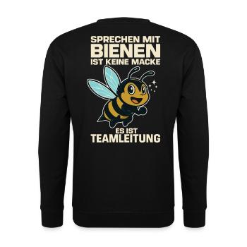 Les abeilles Les apiculteurs parlent aux abeilles n’est pas une bizarrerie - Sweat-shirt Unisexe - noir - Dos - Michal (187cm)