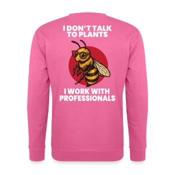 Abeilles Apiculteur Miel Parler À L’abeille - Sweat-shirt Unisexe - rose - Dos