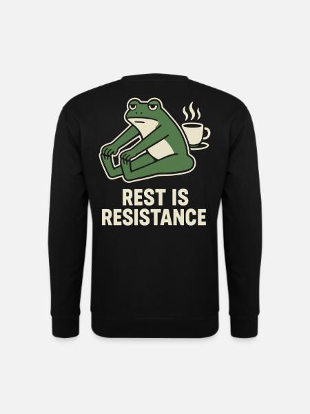Calmness is resistance mindfulness affirmation - Unisex Sweatshirt - black
