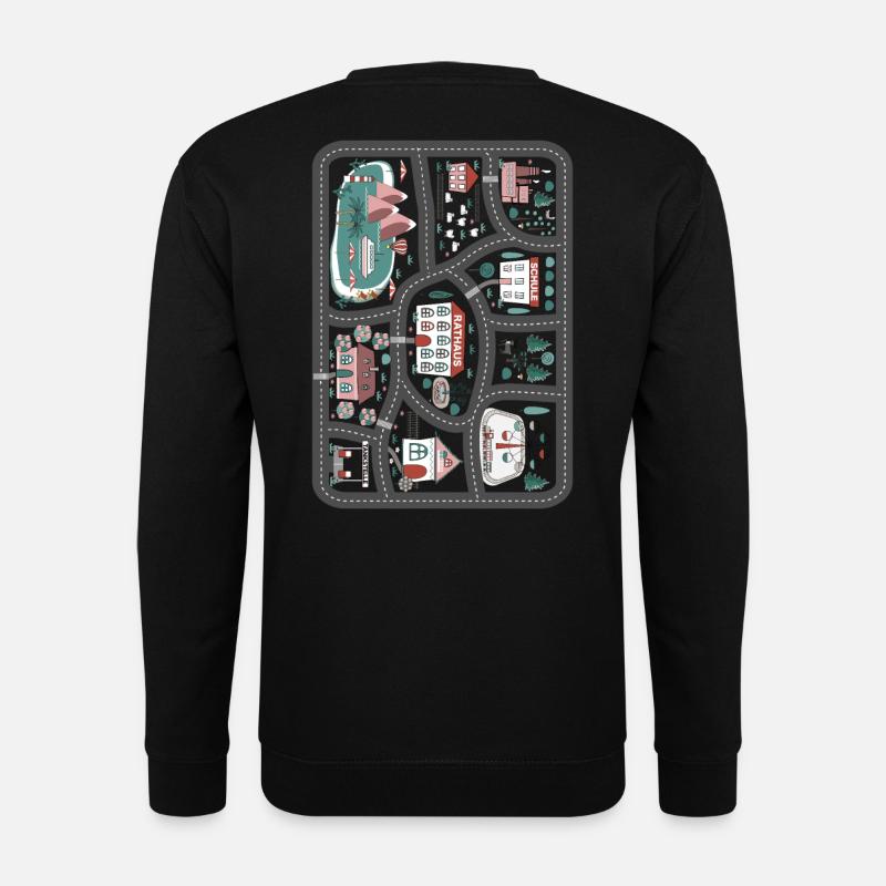 Spielmatte auf Rücken Massage Shirt Vater Mutter - Unisex Pullover - Schwarz