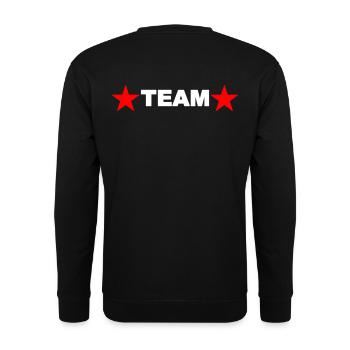 Team Back Star - Unisex Sweatshirt - black - Back - Alina (178cm)