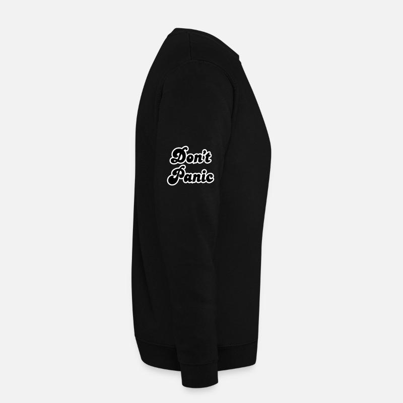 Ne paniquez pas - Sweat-shirt Unisexe - noir