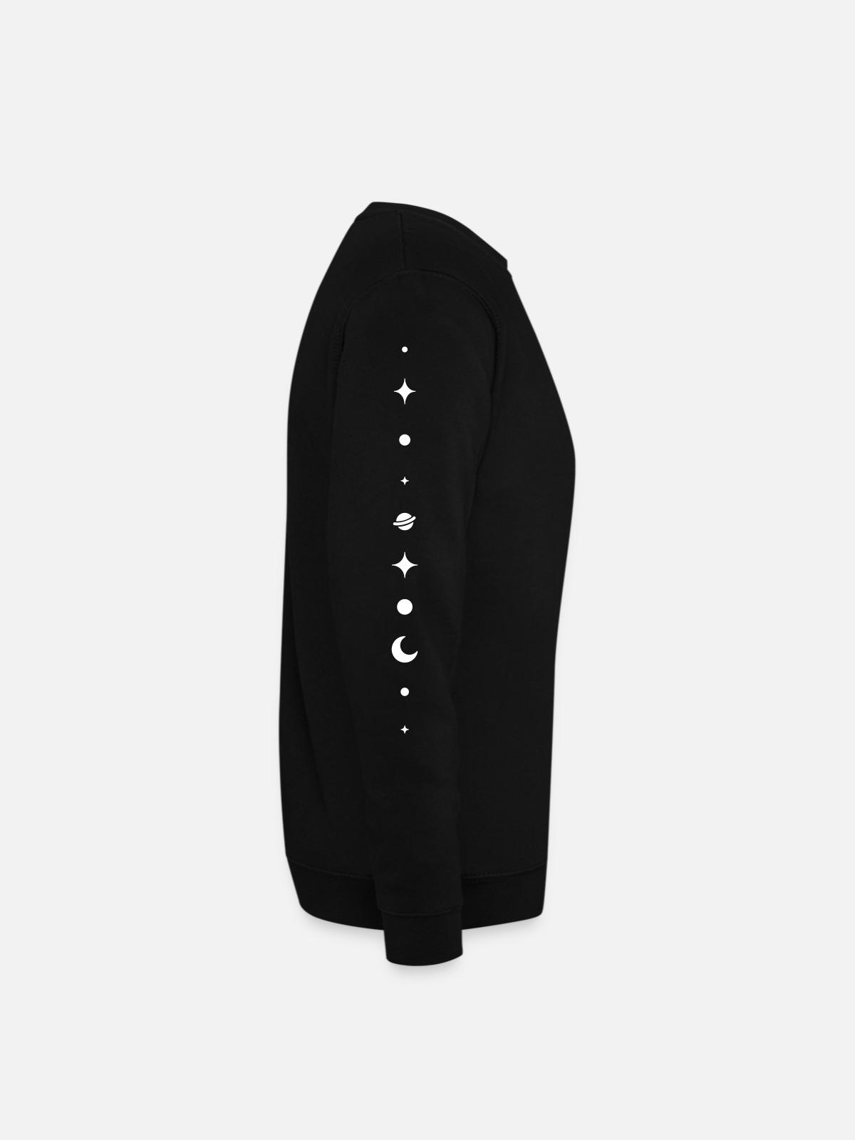 Sternenhimmel Ornament - Unisex Pullover - Schwarz - Rechts