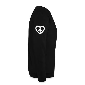 Peace & Love - Unisex Sweatshirt - black - Right - Alina (178cm)