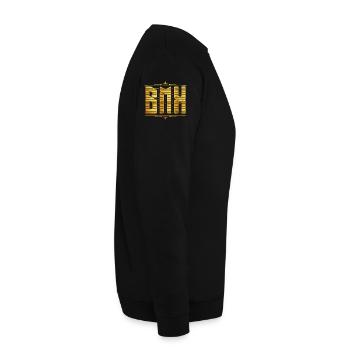 BMX / Bmx / bmx bike fahrrad / bmx fahren - Unisex Pullover - Schwarz - Rechts - Alina (178cm)