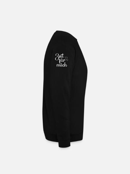 Zeit für mich hell - Unisex Pullover - Schwarz - Rechts
