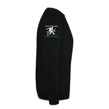 Parkour Jump - Dynamic Urban Design - Unisex Sweatshirt - black - Right - Alina (178cm)
