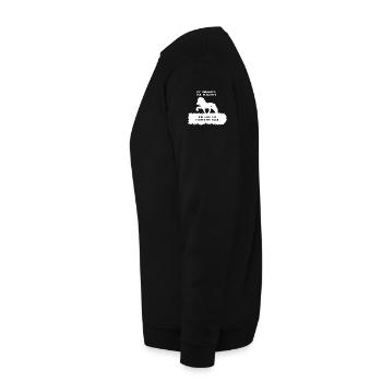 Spruch 11 mit Pferd 1 weiß - Unisex Pullover - Schwarz - Links