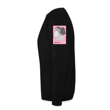L’Allemagne en dégradé avec motif d’artiste - Sweat-shirt Unisexe - noir - Gauche