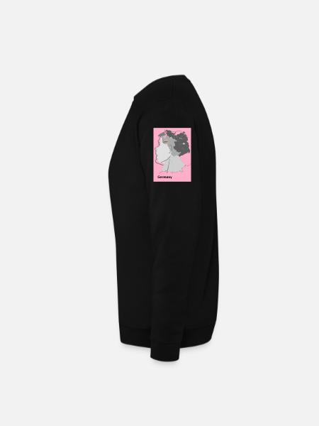 Deutschland im Farbverlauf mit Künstlermotiv - Unisex Pullover - Schwarz