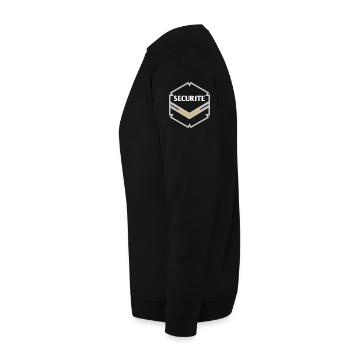 Minimalist Safety Badge in Gold - Unisex Sweatshirt - black - Left