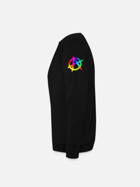 Anarchimulticolorz - Unisex Pullover - Schwarz - Links