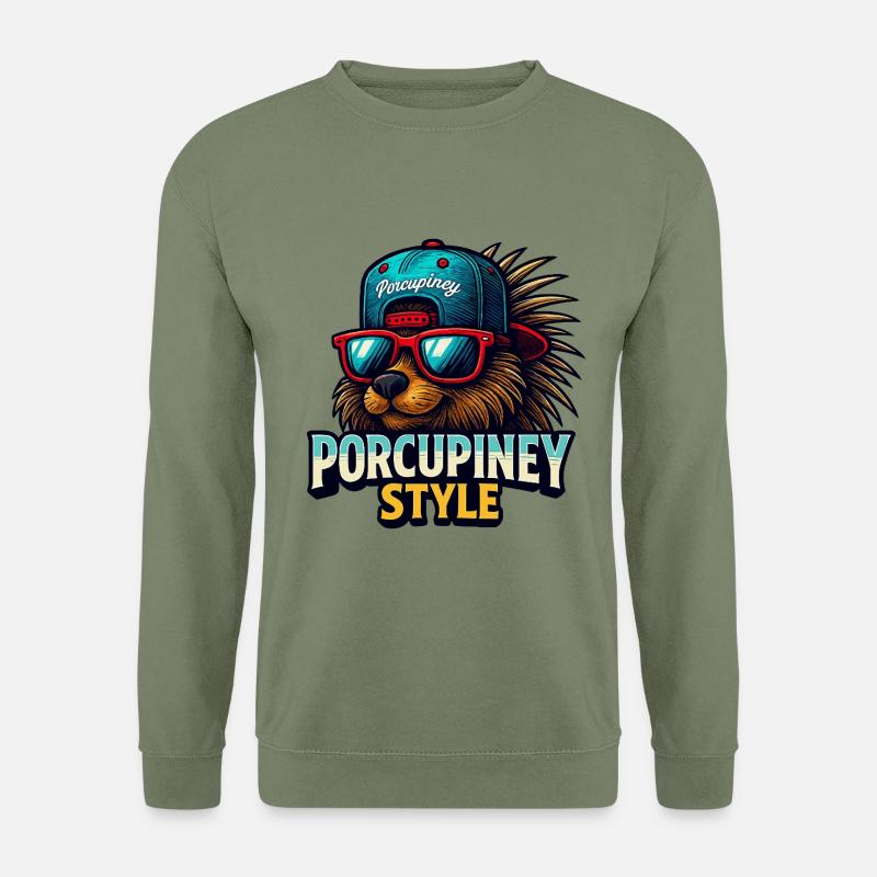 PORCUPINEY STYLE - Unisex Pullover - Armeegrün