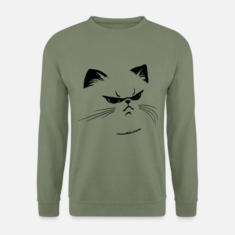 Mürrisch oder nicht? - Unisex Pullover - Armeegrün