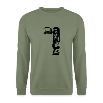 Dance (gross) - Unisex Pullover - Armeegrün - Vorne - Alina (178cm) & Michal (187cm)