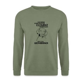 IGNORIEREN - Unisex Pullover - Armeegrün - Vorne - Alina (178cm) & Michal (187cm)