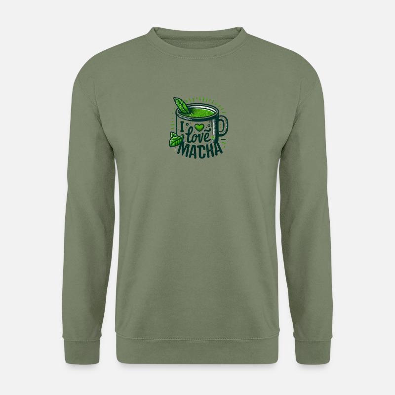 Ich mag Matcha - Unisex Pullover - Armeegrün
