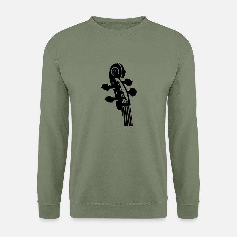 Cello Schnecke / Cello neck (B, 1c) - Unisex Pullover - Armeegrün
