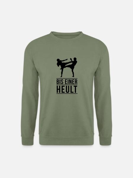 BIS EINER HEULT! - Unisex Pullover - Armeegrün