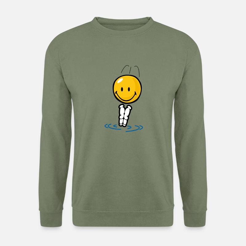 Smiley Diving - Unisex Pullover - Armeegrün